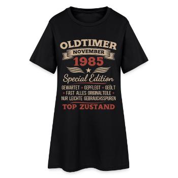Cadeau 40ème anniversaire Voiture Vintage Novembre 1985 - Robe T-shirt Femme - noir - Devant