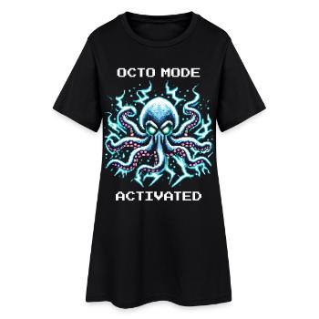 Octopus Mode Enabled | Kraken Gaming Humor - Women’s T-Shirt Dress - black - Front