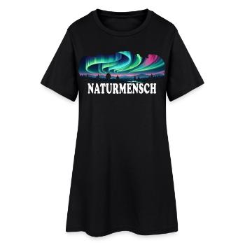Nature Man Mountains Hiking - Women’s T-Shirt Dress - black - Front
