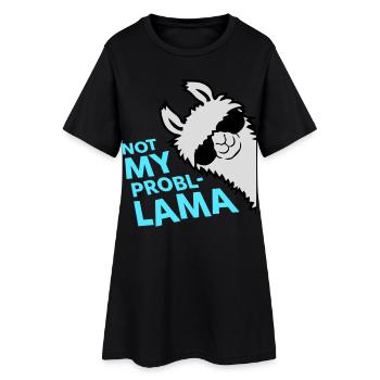Lama Not My Problama Cool Side Lunettes de soleil - Robe T-shirt Femme - noir - Devant