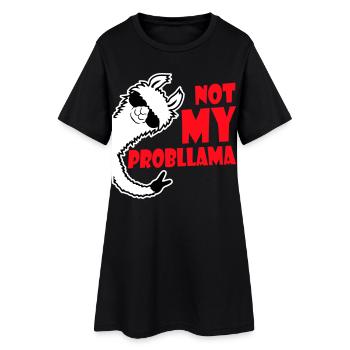 Lama Cool Lunettes de Soleil Pas Ma Main De Paix Problama - Robe T-shirt Femme - noir - Devant