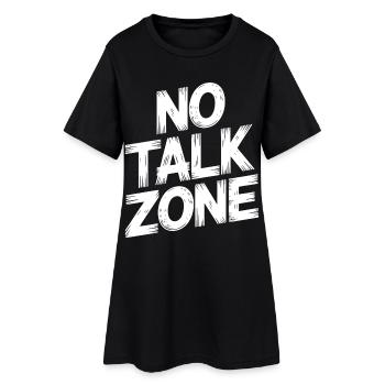 Zone d’interdiction de parler - Robe T-shirt Femme - noir - Devant