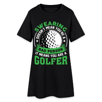 golfe - Robe T-shirt Femme - noir - Devant