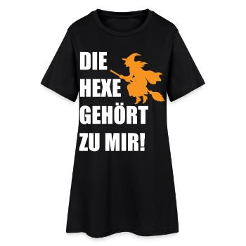 La sorcière m’appartient ! Sorcières drôles Halloween - Robe T-shirt Femme - noir - Devant