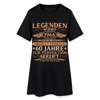 60e anniversaire Absolument unique - Né en 1966 - Robe T-shirt Femme - noir - Devant