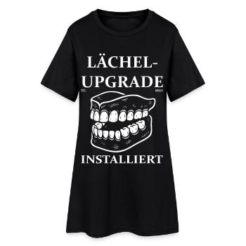 Mise à niveau Smile installée – Conception de prothèses dentaires - Robe T-shirt Femme - noir - Devant