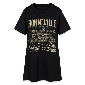 Bonneville Salt Flats Motorrad Geburtstag 1966 - Frauen T-Shirt-Kleid - Schwarz - Vorne