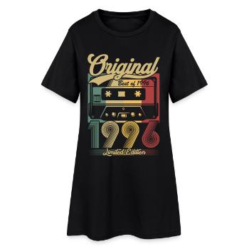 Original 1996 Vintage Vintage Birthday Retro - Women’s T-Shirt Dress - black - Front