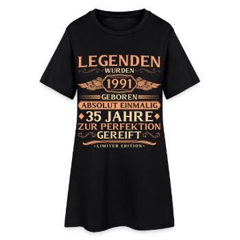 35e anniversaire Absolument unique - Né en 1991 - Robe T-shirt Femme - noir - Devant
