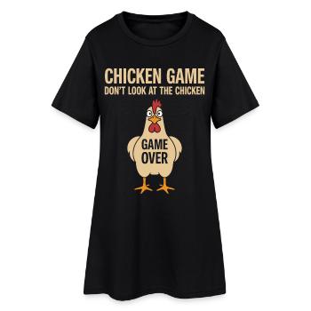 Jeu de poulets de théorie de jeu - Robe T-shirt Femme - noir - Devant