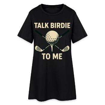 Talk Birdie To Me Golf Ball Club Joueur Humour - Robe T-shirt Femme - noir - Devant