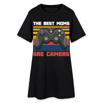 Mama Gaming Gamer - Robe T-shirt Femme - noir - Devant