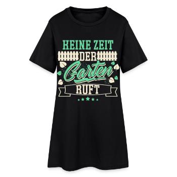 Jardins familiaux - Robe T-shirt Femme - noir - Devant