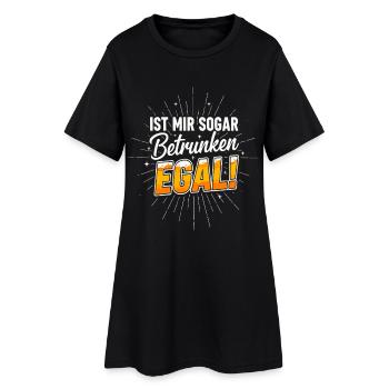Drunk doesn't matter! Funny beer saying - Women’s T-Shirt Dress - black - Front