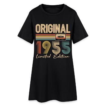 Birthday 70 Years Original 1955 Party Gift - Women’s T-Shirt Dress - black - Front