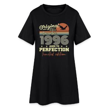 Les légendes sont nées en décembre 1996 - Robe T-shirt Femme - noir - Devant