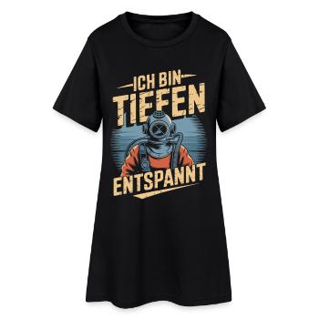 Plongée I’m Deeply Relax Casque de plongée - Robe T-shirt Femme - noir - Devant
