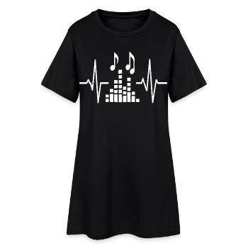 Beatwave Pulse Music - Women’s T-Shirt Dress - black - Front