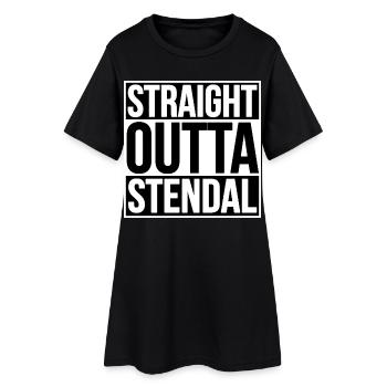 Straight Outta Stendal - Women’s T-Shirt Dress - black - Front