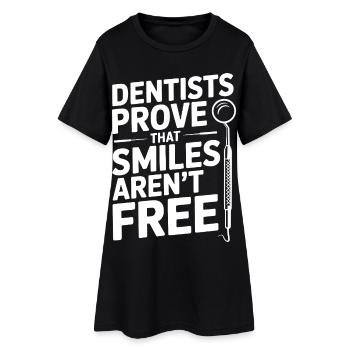 Ingénieur en santé bucco-dentaire Spécialiste dentaire - Robe T-shirt Femme - noir - Devant
