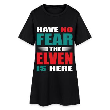 N’ayez crainte, l’elfe est là Tenue - Robe T-shirt Femme - noir - Devant