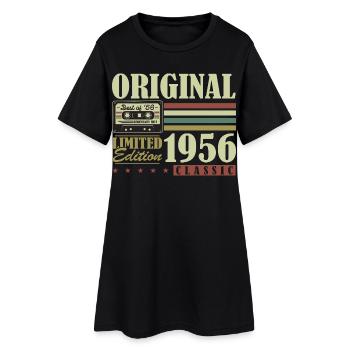 Original 1956 Vintage Vintage Birthday Retro - Women’s T-Shirt Dress - black - Front
