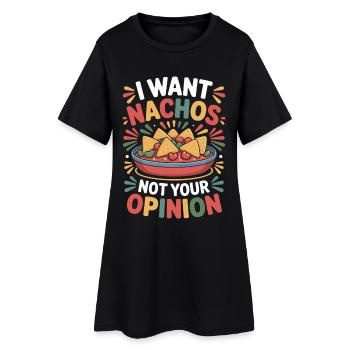 Tortilla Taco Nachos mexicains - Robe T-shirt Femme - noir - Devant
