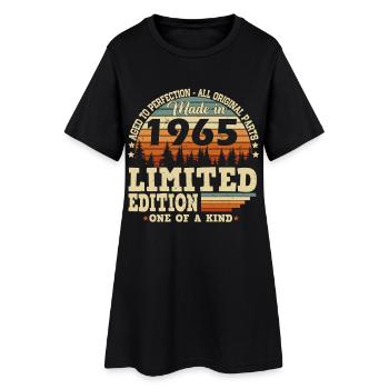 Vintage 1965 Born Vintage Birthday Retro - Women’s T-Shirt Dress - black - Front