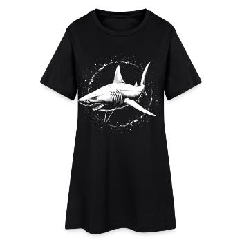 requin prédateur prédateur de l’océan - Robe T-shirt Femme - noir - Devant