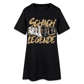 Schach Legende - Frauen T-Shirt-Kleid - Schwarz - Vorne