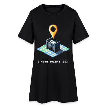 Ensemble de points d’apparition | Bébé est là - Robe T-shirt Femme - noir - Devant