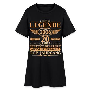2006 Vintage Living Legend - 20ème Anniversaire - Robe T-shirt Femme - noir - Devant