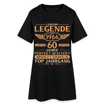 1966 Vintage Living Legend - 60e anniversaire - Robe T-shirt Femme - noir - Devant