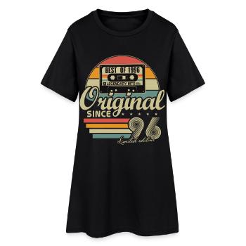 Original 1996 Vintage Vintage Birthday Retro - Women’s T-Shirt Dress - black - Front
