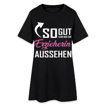 Seule une enseignante de maternelle peut avoir l’air aussi belle - Robe T-shirt Femme - noir - Devant
