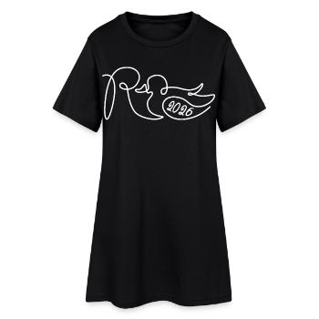Pension one line - 2026 Finally done - Women’s T-Shirt Dress - black - Front