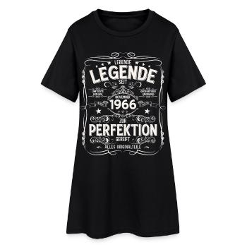 60ème Anniversaire Légende Novembre Millésime 1966 - Robe T-shirt Femme - noir - Devant