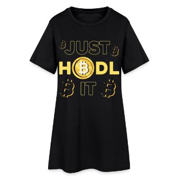 Il suffit de Hodl It Bitcoin Design - Robe T-shirt Femme - noir - Devant
