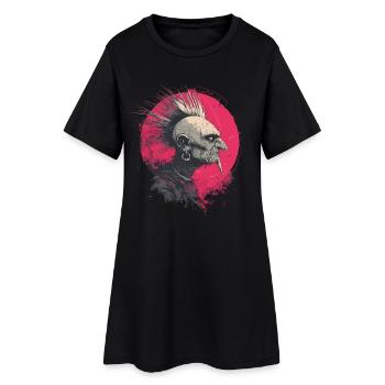 Old Punk – Rebellion knows no age - Women’s T-Shirt Dress - black - Front