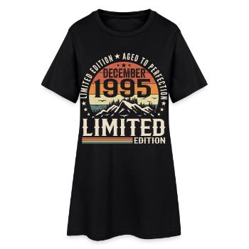 Décembre 1995 - Robe T-shirt Femme - noir - Devant