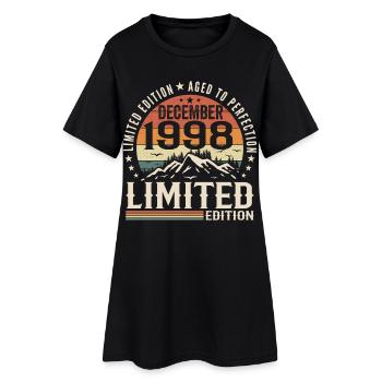 Décembre 1998 - Robe T-shirt Femme - noir - Devant
