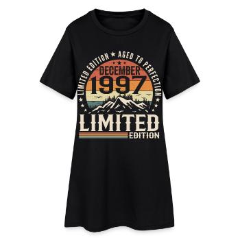 Décembre 1997 - Robe T-shirt Femme - noir - Devant