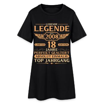 2008 Vintage Living Legend - 18ème anniversaire - Robe T-shirt Femme - noir - Devant