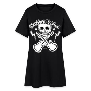 Guitar Rebel - Patchstyle - Women’s T-Shirt Dress - black - Front