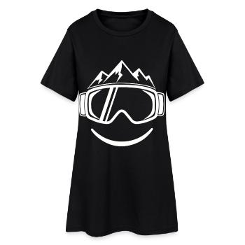 Cool Ski Après Ski Party Crew Ski de neige Ski - Robe T-shirt Femme - noir - Devant