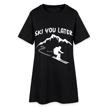 Ski You Later Après Ski Party Crew Ski Neige Ski - Robe T-shirt Femme - noir - Devant