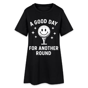 Une bonne journée pour une autre ronde de golf - Robe T-shirt Femme - noir - Devant