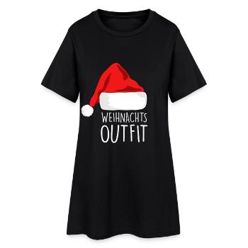 Tenue de Noël drôle Noël pour hommes Noël - Robe T-shirt Femme - noir - Devant