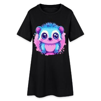Monstre câlin coloré - Robe T-shirt Femme - noir - Devant