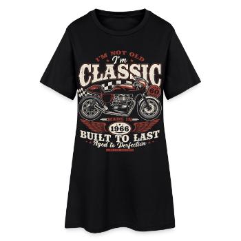 1966 Vintage Anniversaire Moto Cadeau - Robe T-shirt Femme - noir - Devant